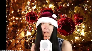 Alexandria Wu stars in Sexy ASMR Christmas Printing